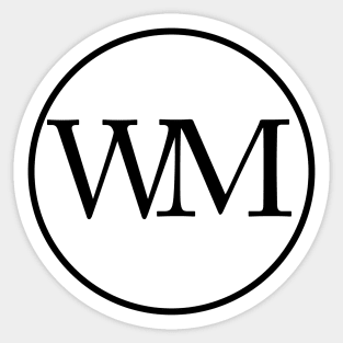 WM Black Circle Sticker